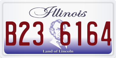 IL license plate B236164