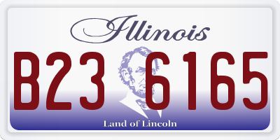 IL license plate B236165