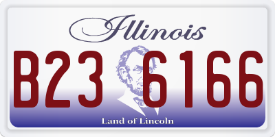 IL license plate B236166