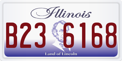 IL license plate B236168