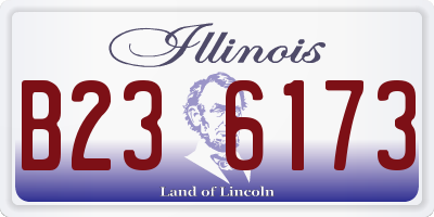IL license plate B236173