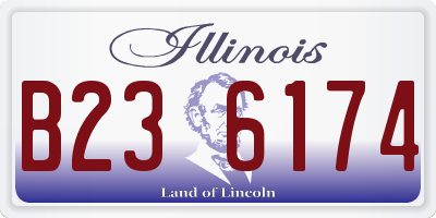IL license plate B236174