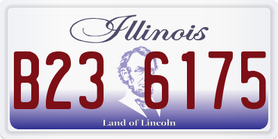IL license plate B236175