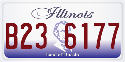 IL license plate B236177