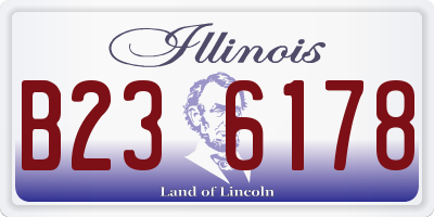 IL license plate B236178
