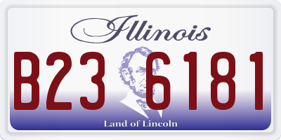 IL license plate B236181