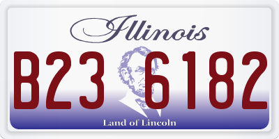 IL license plate B236182