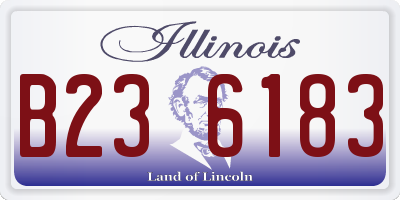 IL license plate B236183