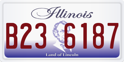 IL license plate B236187