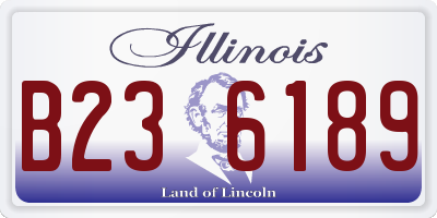 IL license plate B236189