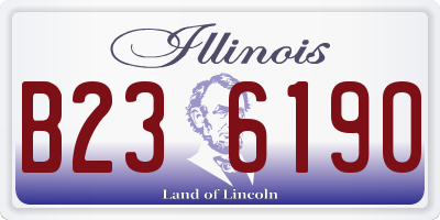 IL license plate B236190