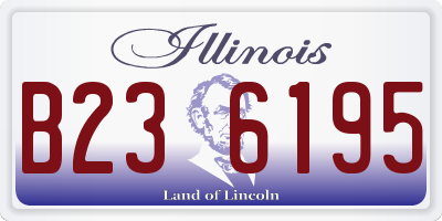 IL license plate B236195