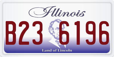 IL license plate B236196