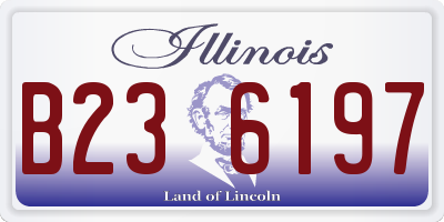 IL license plate B236197