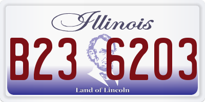 IL license plate B236203