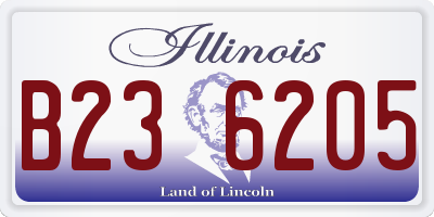 IL license plate B236205