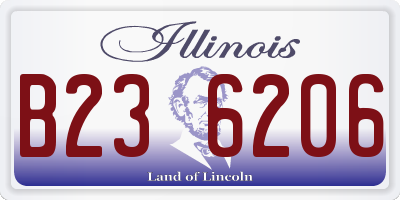 IL license plate B236206