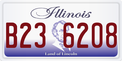 IL license plate B236208