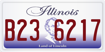 IL license plate B236217