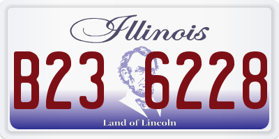 IL license plate B236228