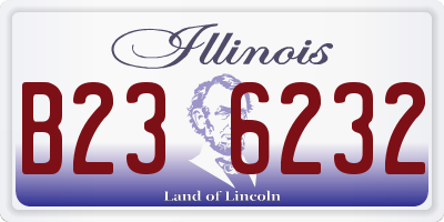 IL license plate B236232
