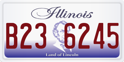 IL license plate B236245