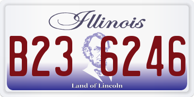 IL license plate B236246