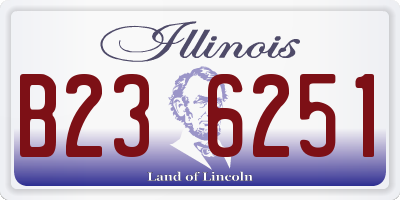 IL license plate B236251