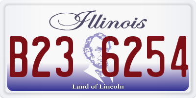 IL license plate B236254
