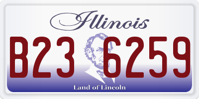 IL license plate B236259