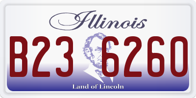 IL license plate B236260