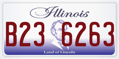 IL license plate B236263