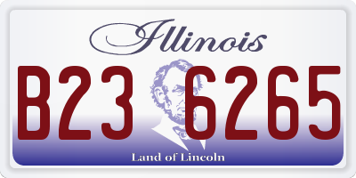 IL license plate B236265