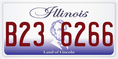IL license plate B236266