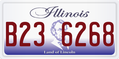 IL license plate B236268