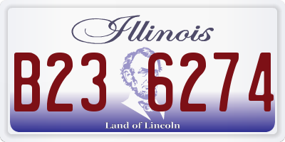 IL license plate B236274