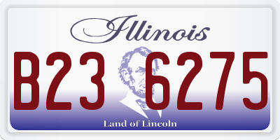 IL license plate B236275