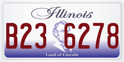 IL license plate B236278