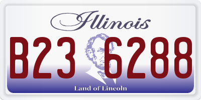 IL license plate B236288