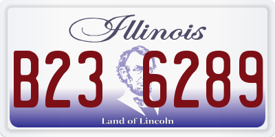 IL license plate B236289