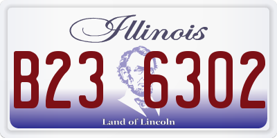 IL license plate B236302