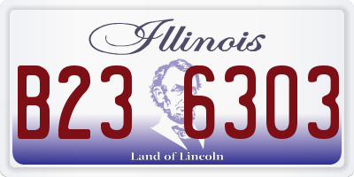 IL license plate B236303