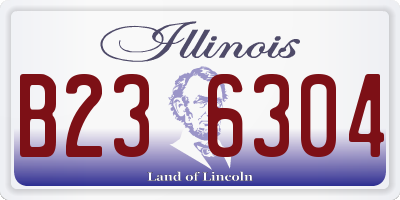 IL license plate B236304
