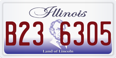 IL license plate B236305