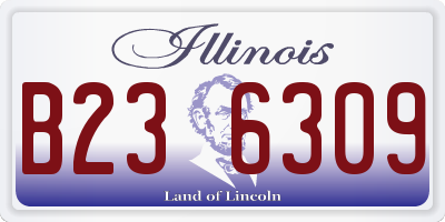 IL license plate B236309