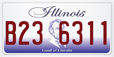 IL license plate B236311