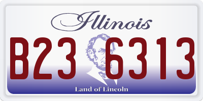 IL license plate B236313