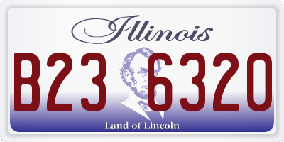 IL license plate B236320