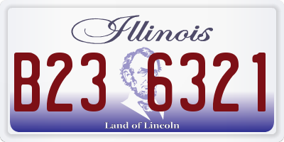 IL license plate B236321