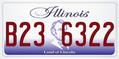 IL license plate B236322